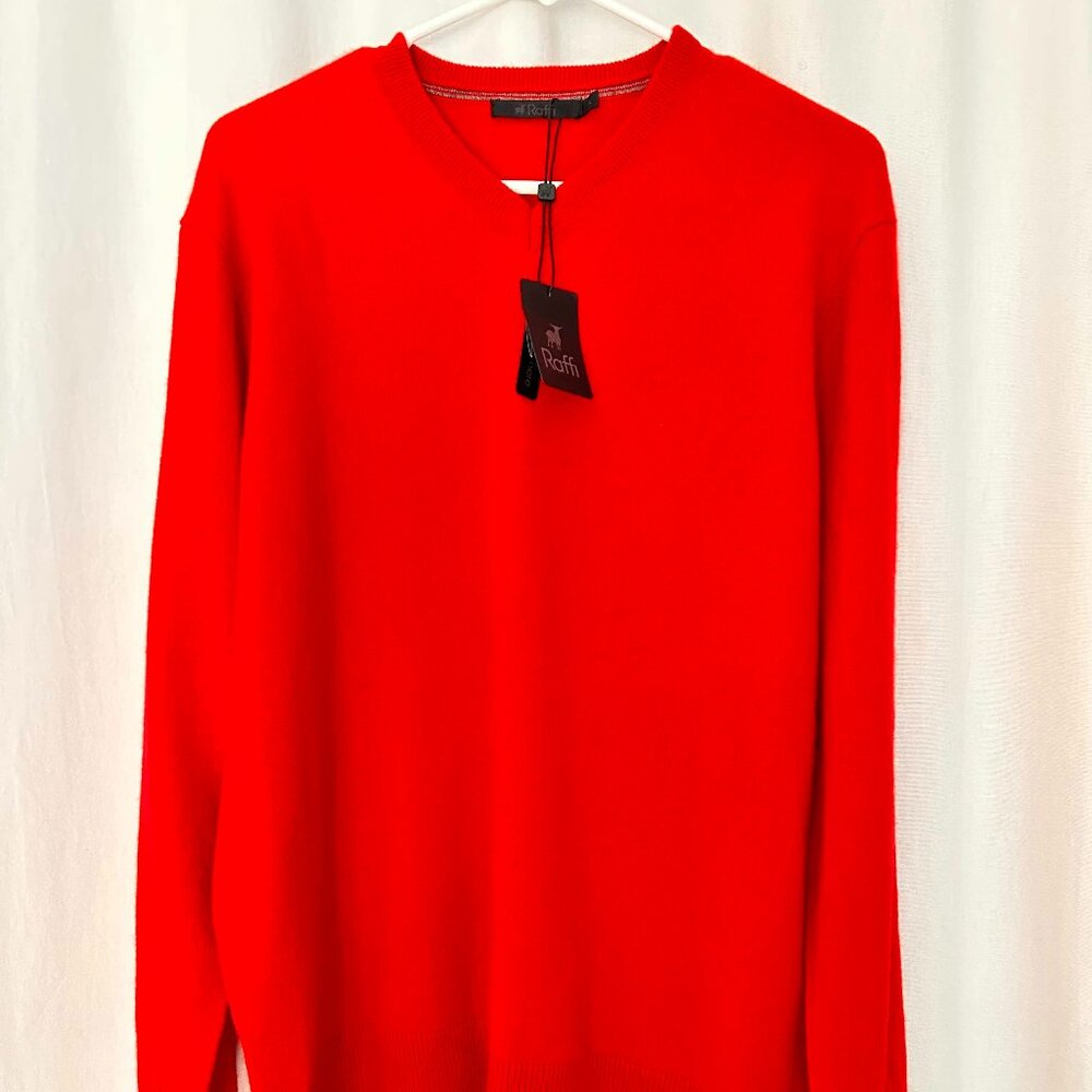 Raffi 100% Cashmere V-neck Sweater